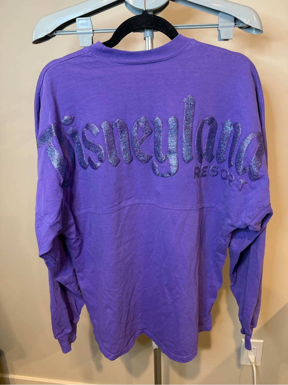 Disney Parks Spirit Jersey Disneyland Resort Purple Sparkle Glitter Small - Picture 5 of 6